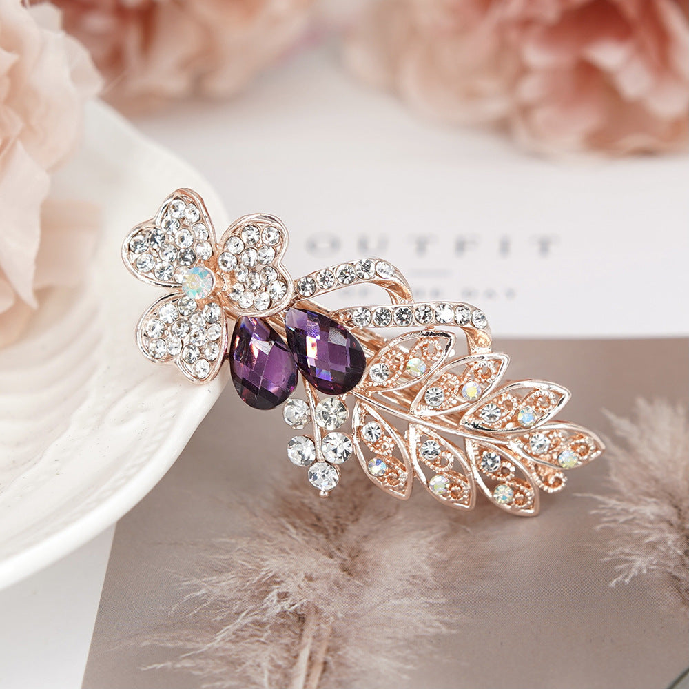 Wholesale Hollow Floating Leaf Spring Alloy Hair Clips