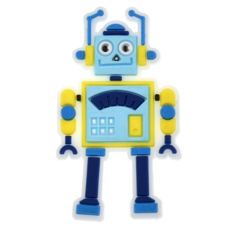 Al por mayor 100pcs PVC Cartoon Baby Diy Shoe Hebillas