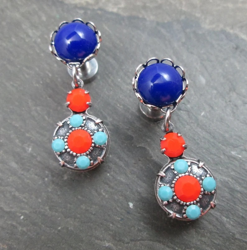 Wholesale Circle Palace Style Alloy Earrings