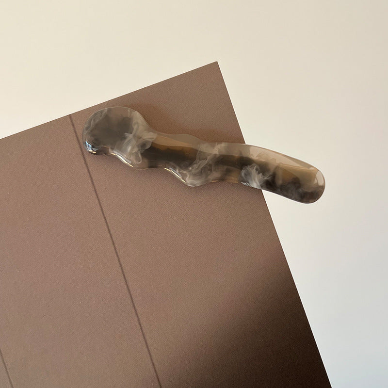 Wholesale Water Ripple Wave Colorful Acrylic Duckbill Hair Clips