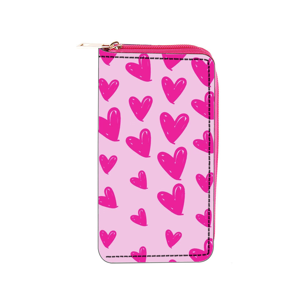 Wholesale Peacock Feather PU Zipper Wallet