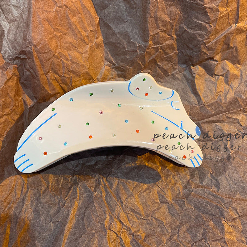 Wholesale Fun Puppy Acetate Hair Clips