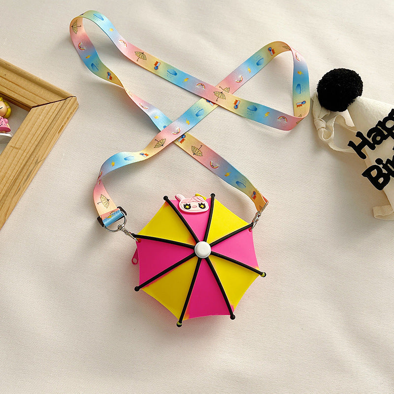 Wholesale Silicone Cute Umbrella Kids Shoulder Bag