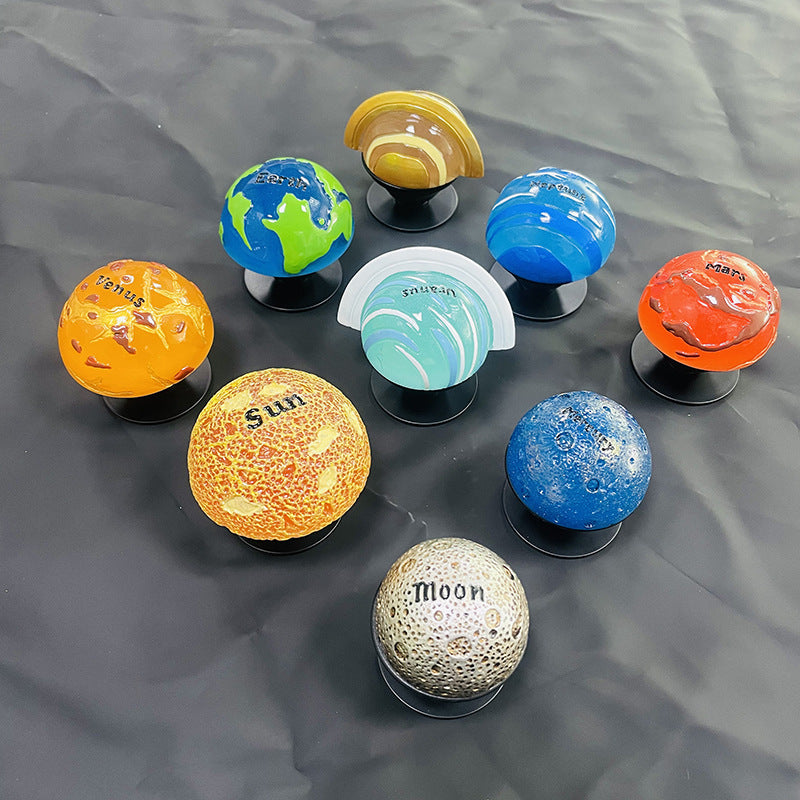 Wholesale Plastic Solar System Glitter Phone Holder