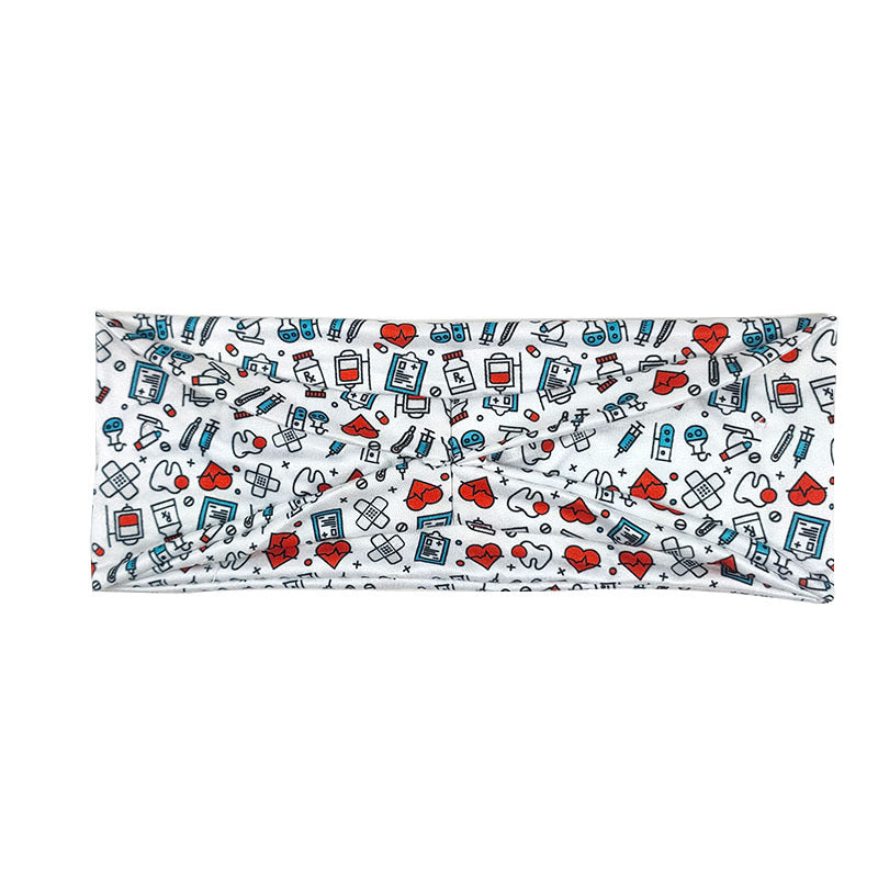 Wholesale Milk Silk Printing Medical Fabric Headband