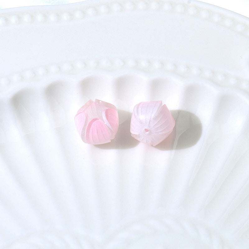 Tulipán al por mayor Tulipán Noche Ligera Estrina Posto Flores Materiales hechos a mano Beads