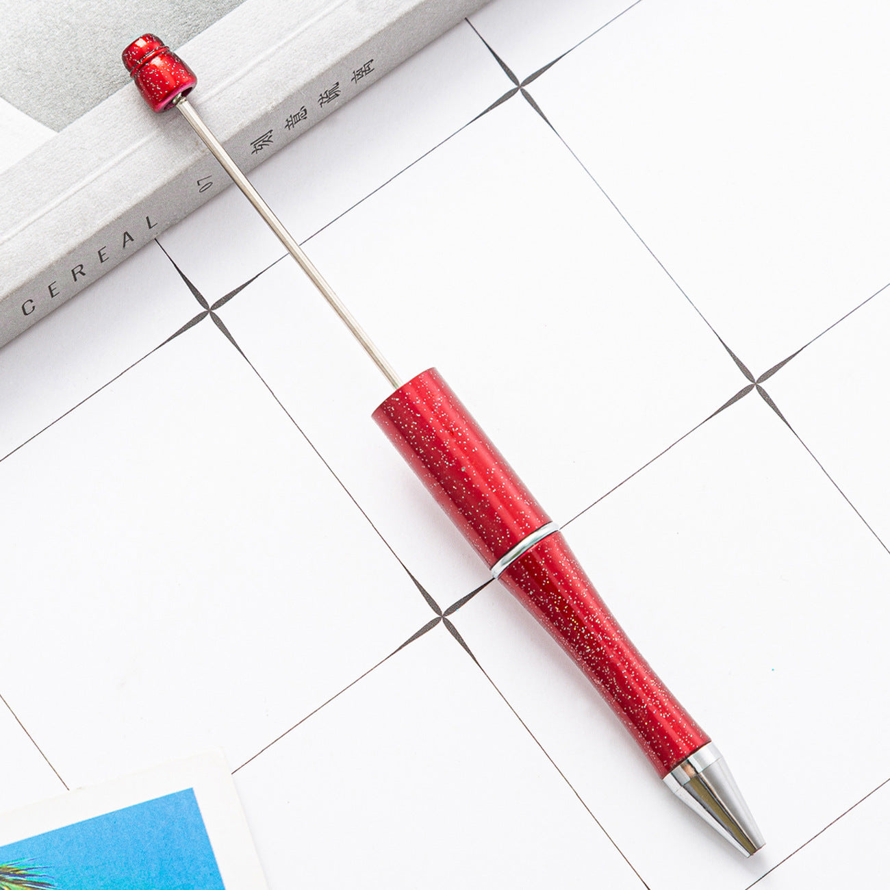 Venta al por mayor Bolígrafos para abalorios Bolígrafo de plástico para bricolaje