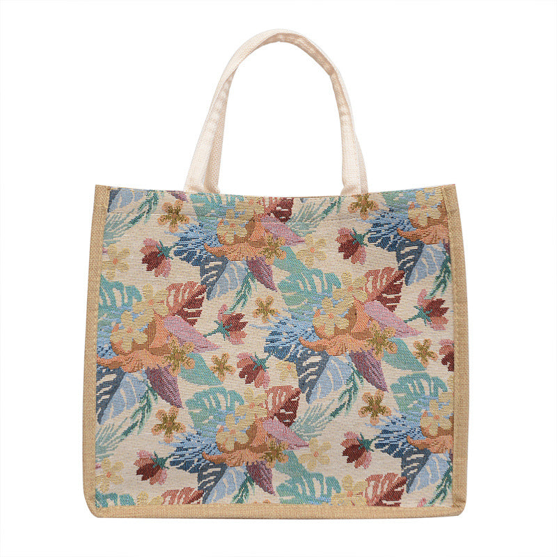 Bolsas estampadas al algodón y lino al por mayor