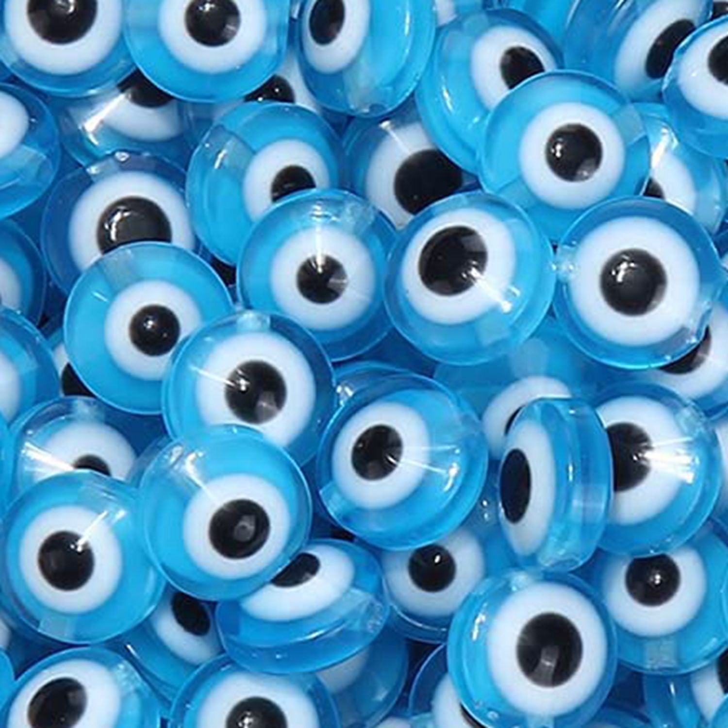 Venta al por mayor 6*2,5 MM 1000 unids/pack cuentas separadoras de resina de ojo de diablo