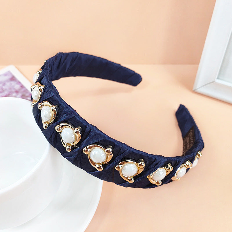 Wholesale Vintage French Style Pearl Girly Headband