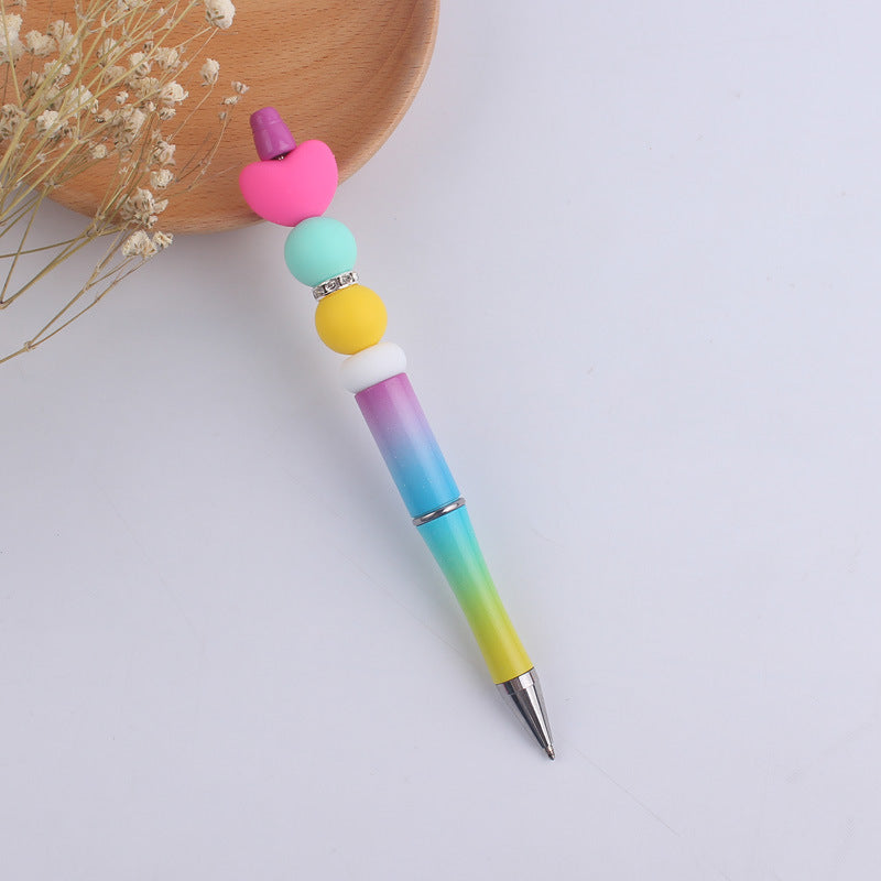 Wholesale Cartoon Love Silicone Handmade Bead Pen