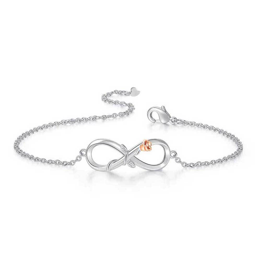 Wholesale Mother's Day Eight Character Rose Copper Necklace