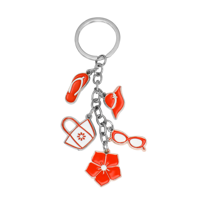 Wholesale Beach Ocean Series Zinc Alloy Key Chain