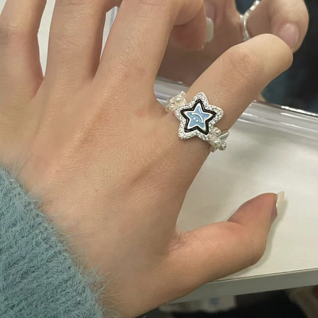 Wholesale Alloy Star Adjustable Ring