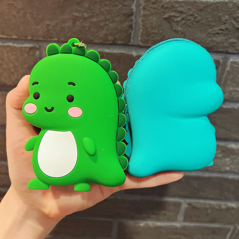 Venta al por mayor resina dinosaurio cero billetera llavero creativo
