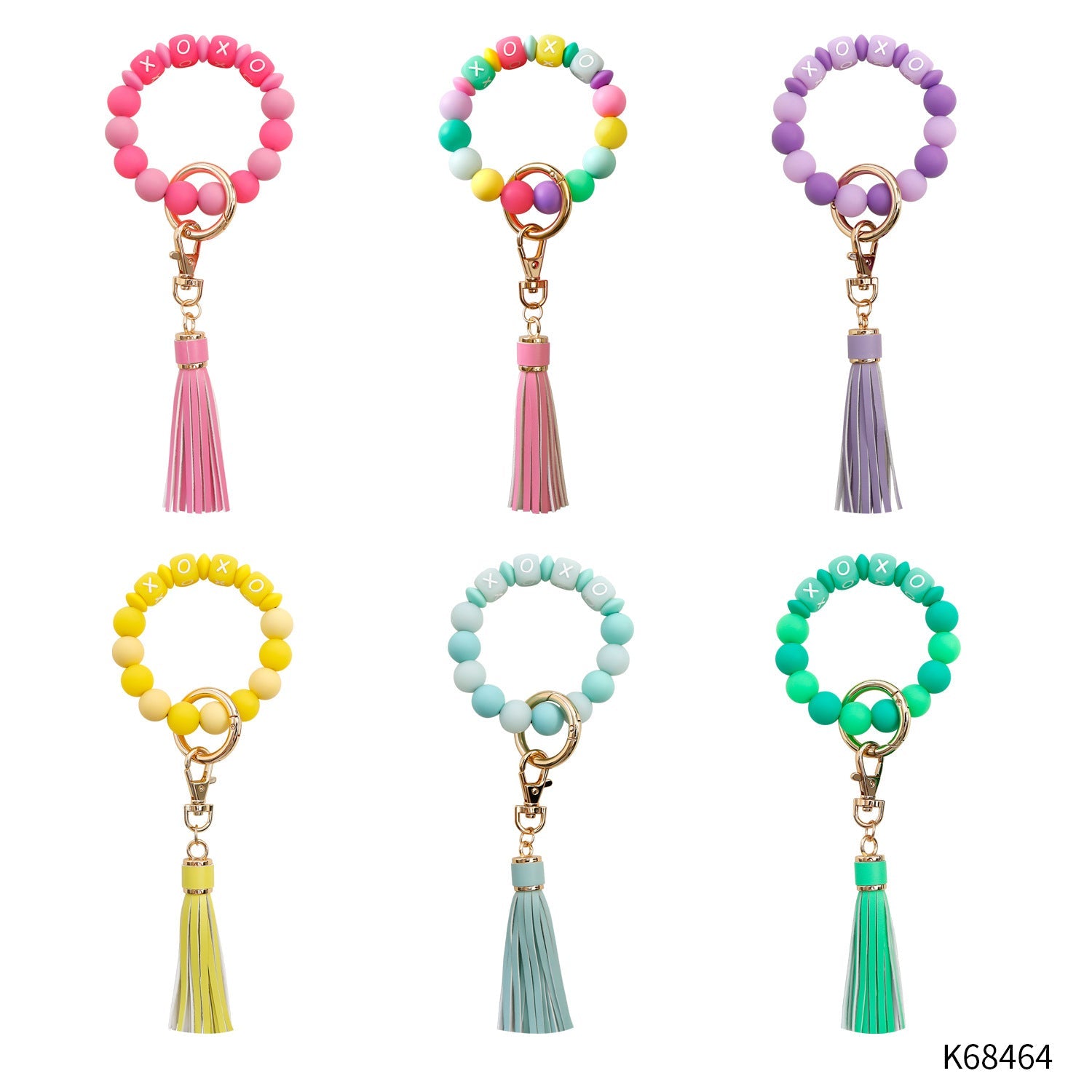 Wholesale PU Wrist Keychain Color Luminous