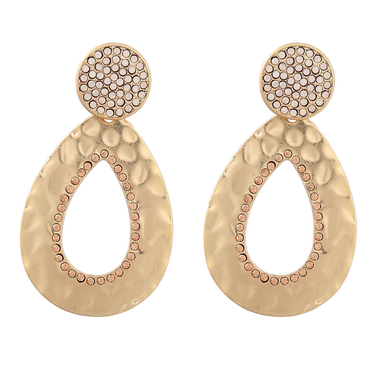 Wholesale Diamond Drop Vintage Alloy Earrings
