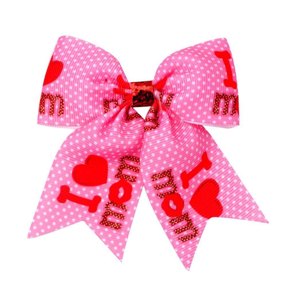 Wholesale Mother's Day Bows Cloth Hair Clips