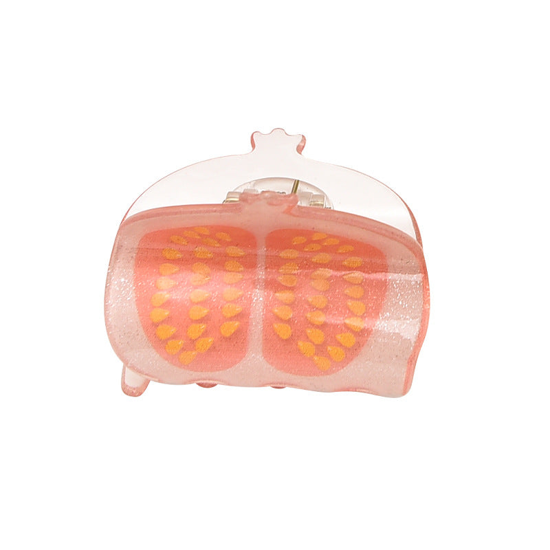 Wholesale 6pcs Acrylic Kids Fruit Rainbow Grab Clips