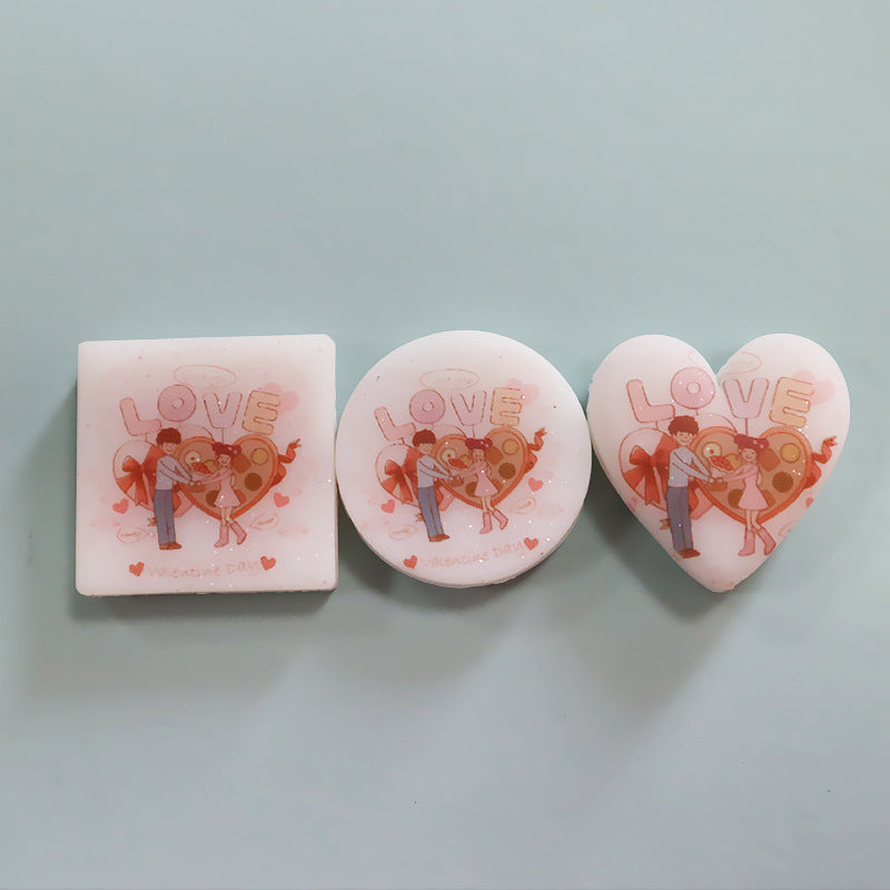 Wholesale Nightlight Printing Valentine's Day One Set Silicone Printing Beads