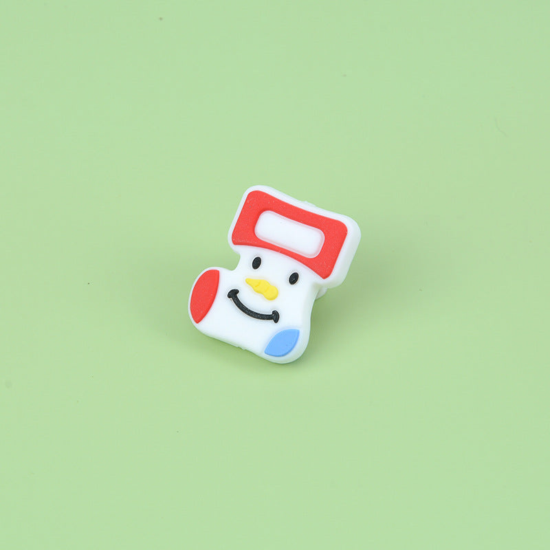 Cuentas de silicona de Navidad al por mayor 10pcs