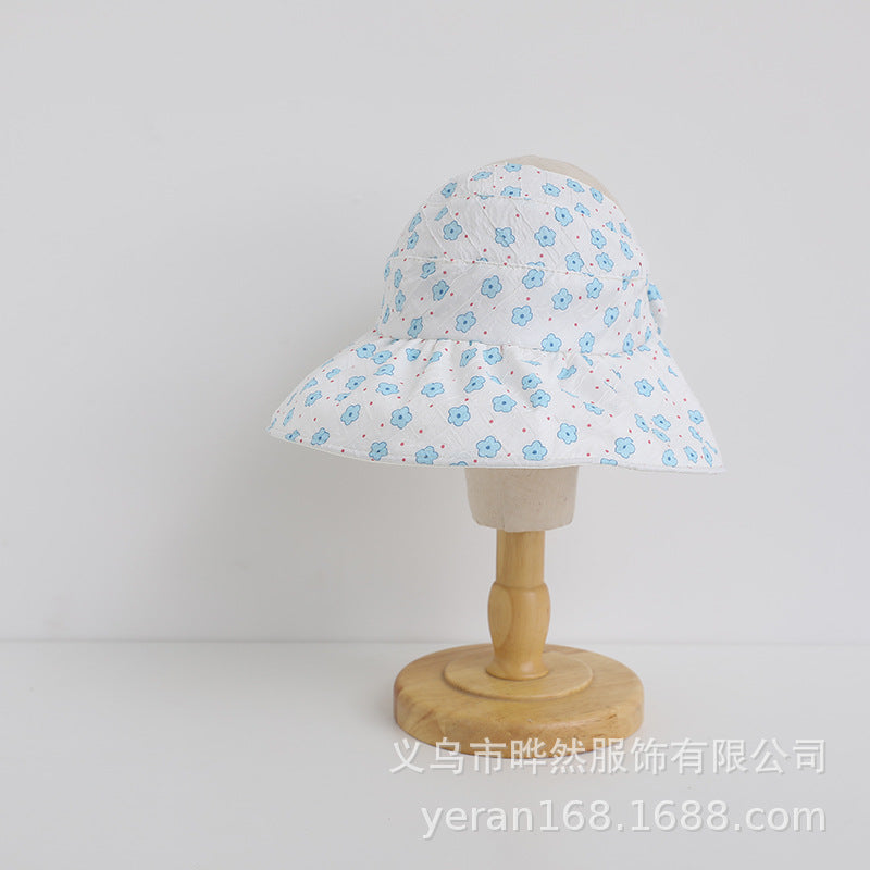 Wholesale Cotton Children's Large Brim Empty Top Hat