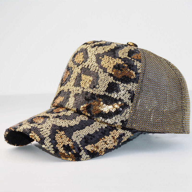 Wholesale Cotton Sequin Casual Sunscreen Baseball Cap