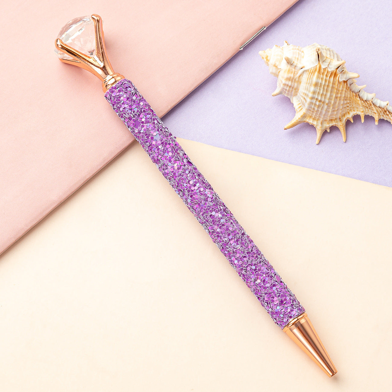 Wholesale Metal Multicolor Sequin Ballpoint Pen