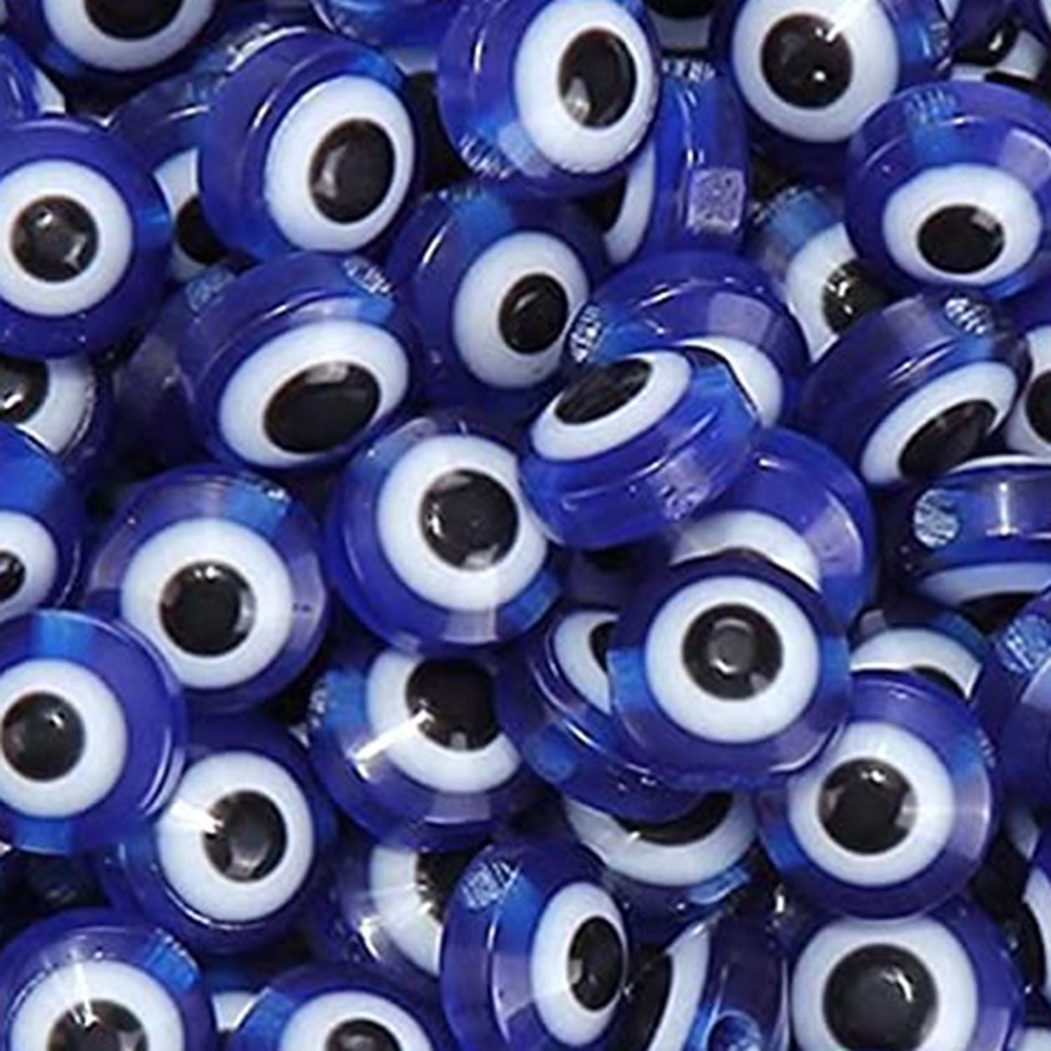 Venta al por mayor 6*2,5 MM 1000 unids/pack cuentas separadoras de resina de ojo de diablo