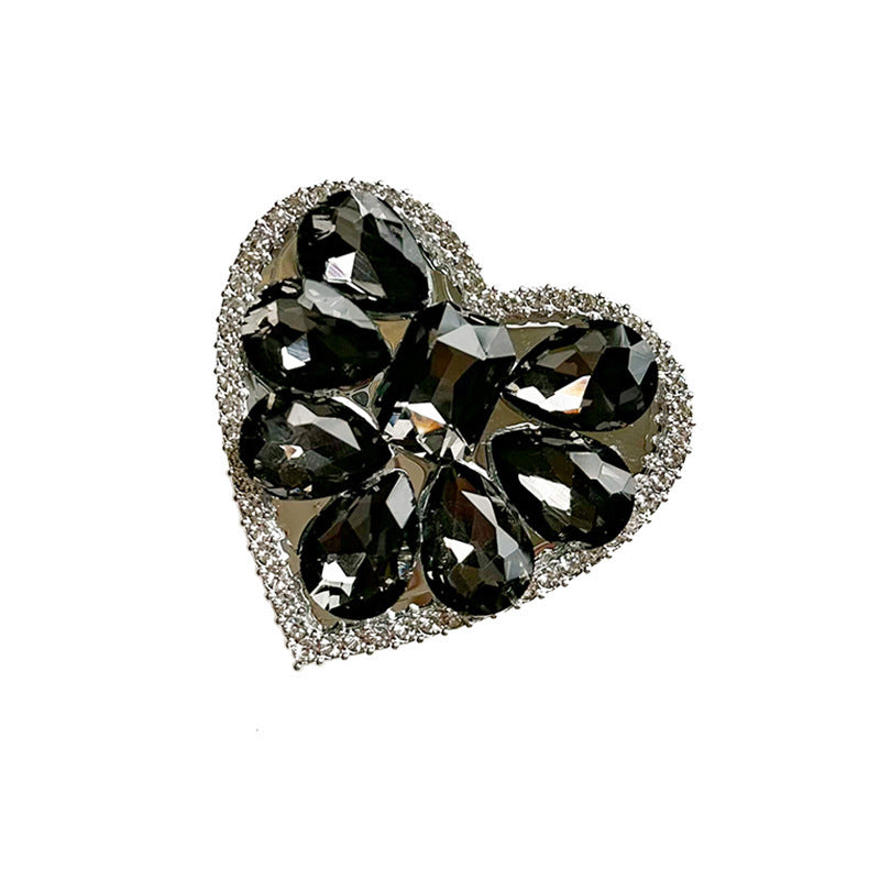 Wholesale Alloy Rhinestone Heart Phone Airbag Holder