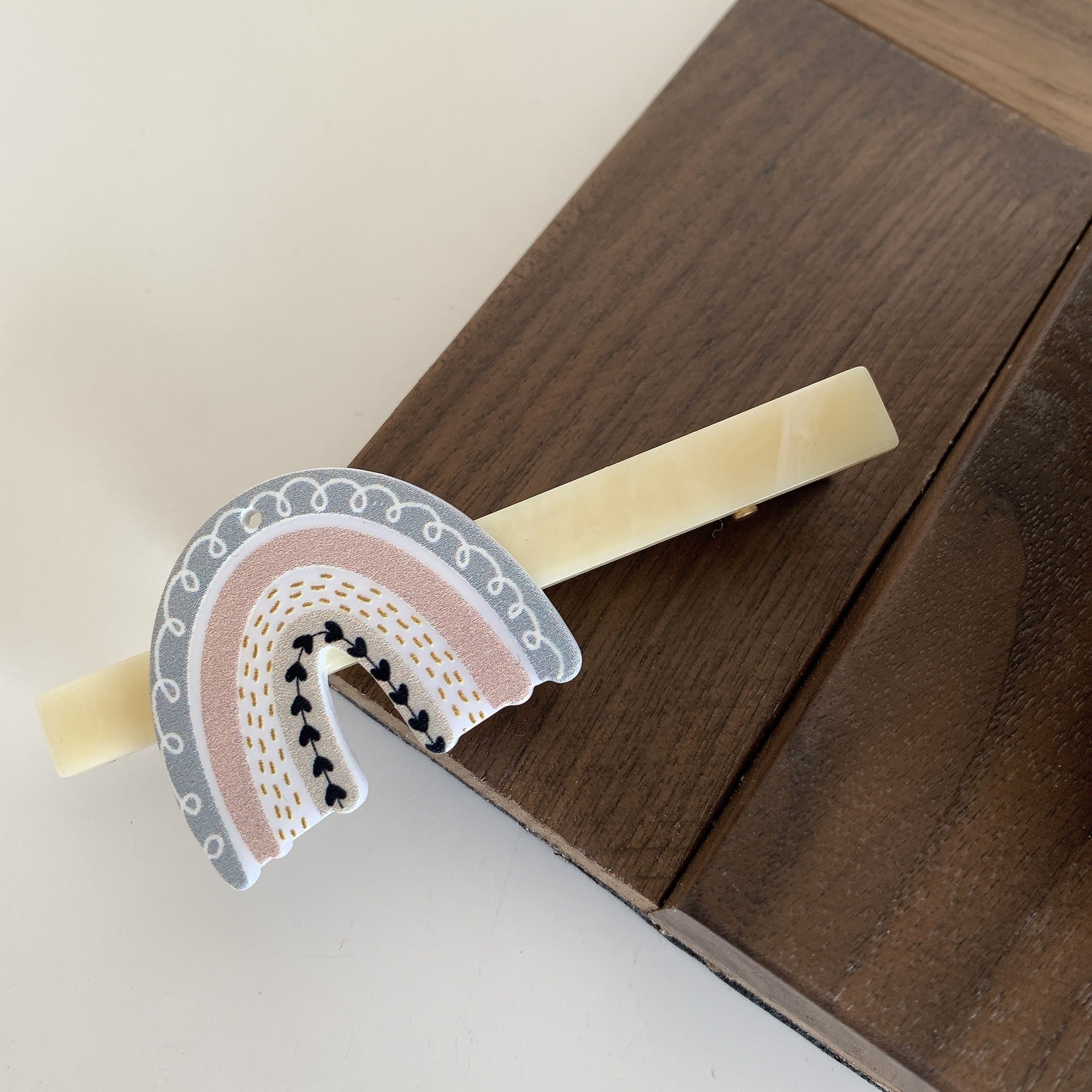 Wholesale Rainbow Cloud Acetate Hair Clips