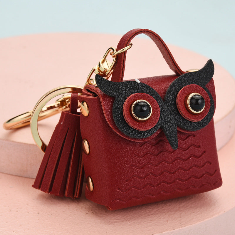 Wholesale Leather Owl Keychains