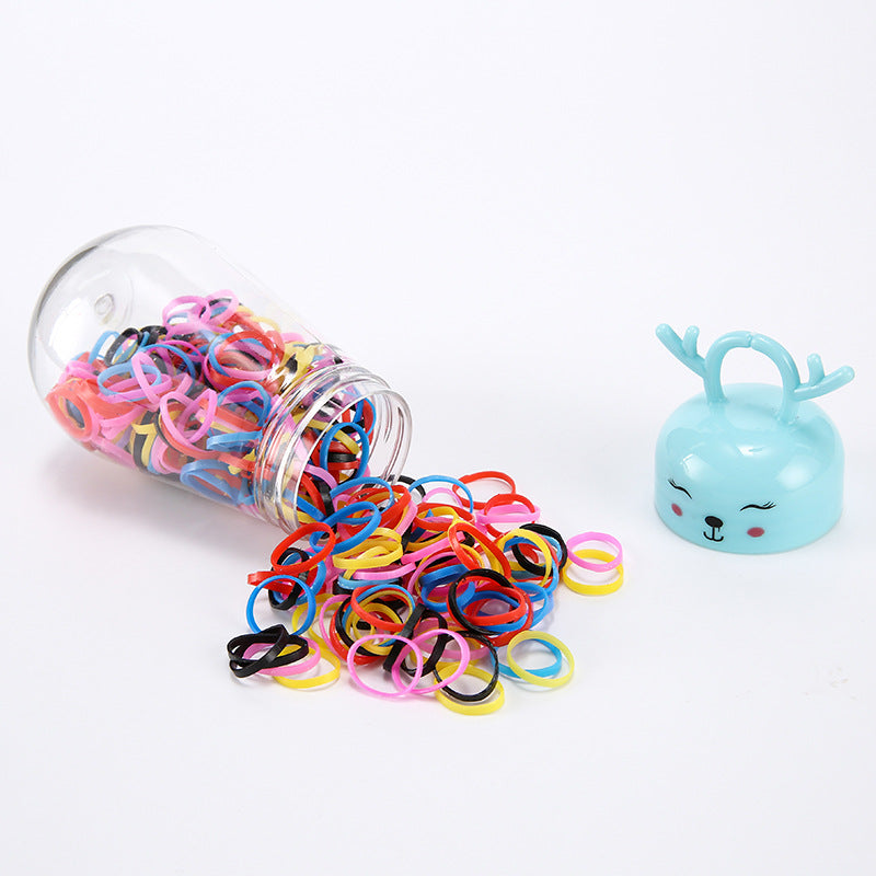 Wholesale 10PCS Cute Deer Colorful Plastic Hair Scrunchies