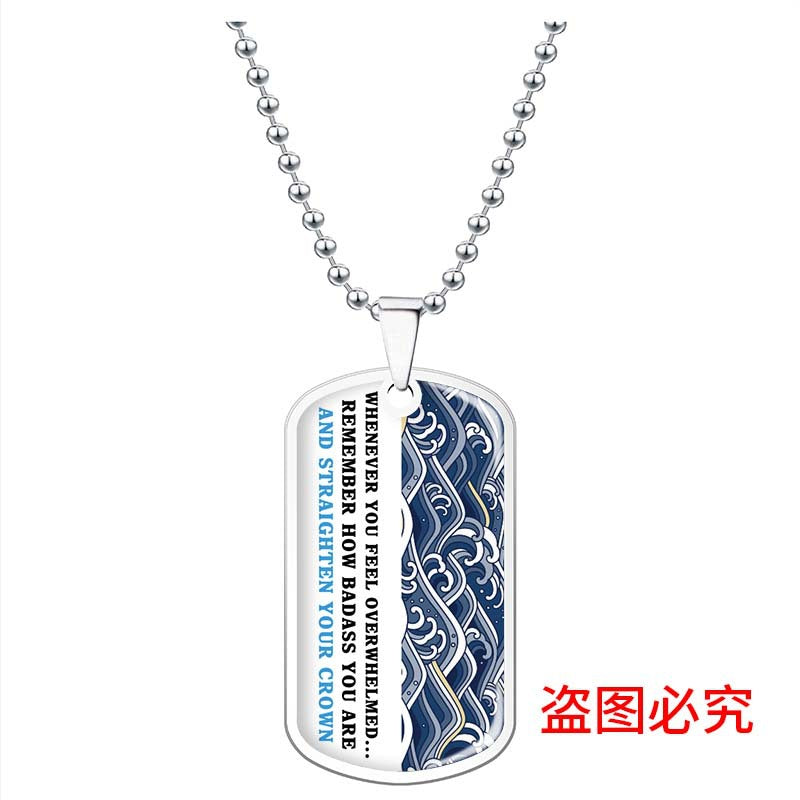 Wholesale Stainless Steel Color Printing Titanium Steel Necklaces