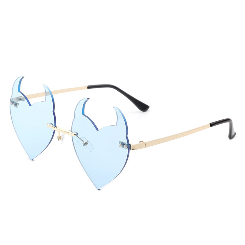 Venta al por mayor Gafas de sol sin marco Little Devil AC