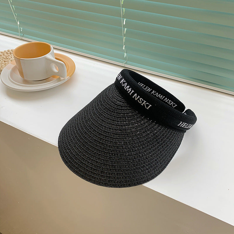 Wholesale Straw Beach Sunscreen Empty Hat