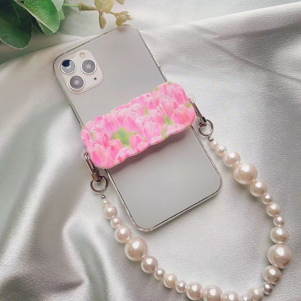 Clip posterior al por mayor del teléfono móvil de la flor de la impresión en color de la PC