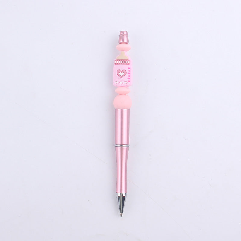 Wholesale Cartoon Baby Bottle Silicone DIY Bead Pen