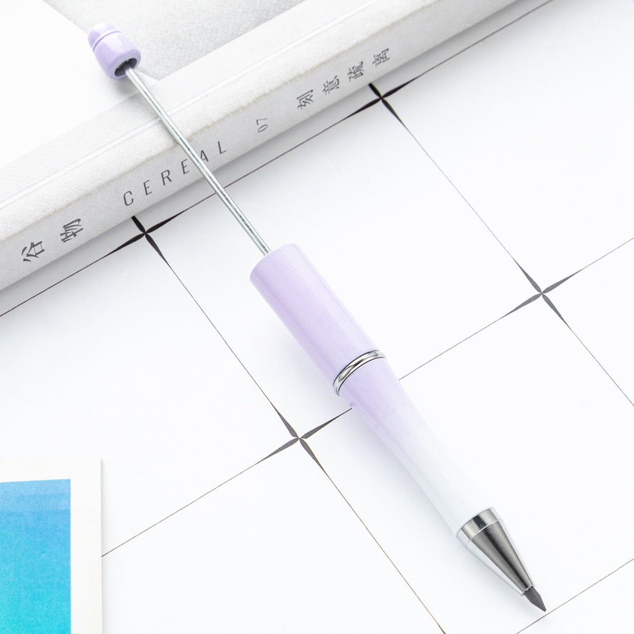 Wholesale 100pcs Plastic Beaded Pencil No Sharpening No Ink Continuous Writing Pencil