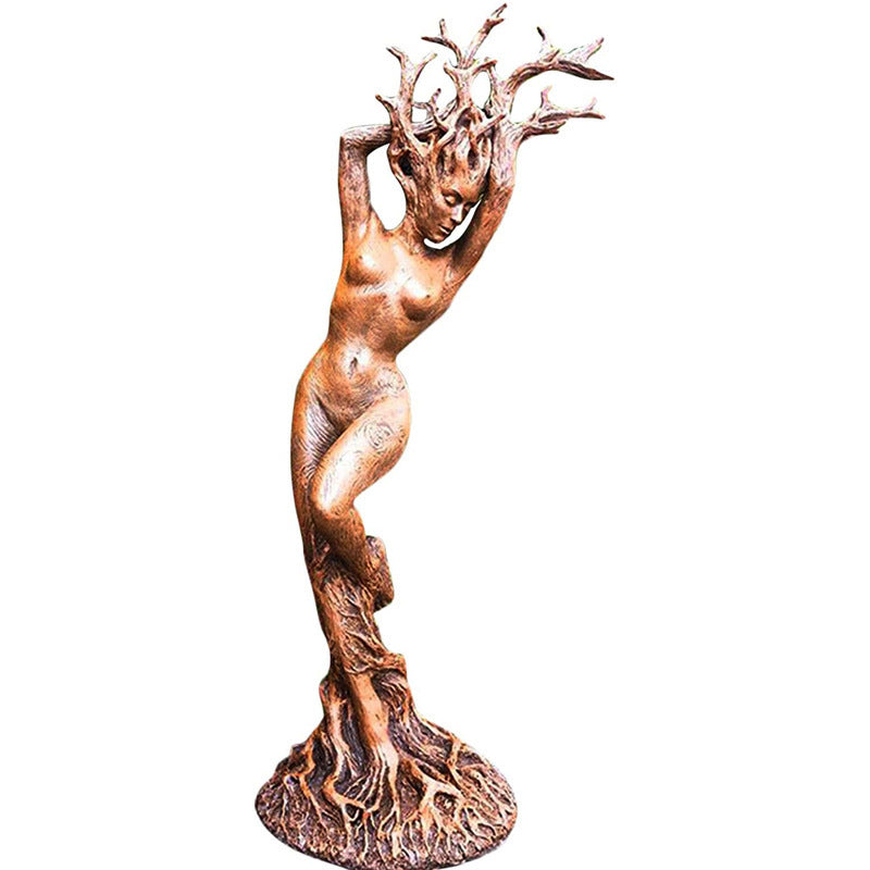 Wholesale Mother Earth Tree God Statue Resin Craft Ornament