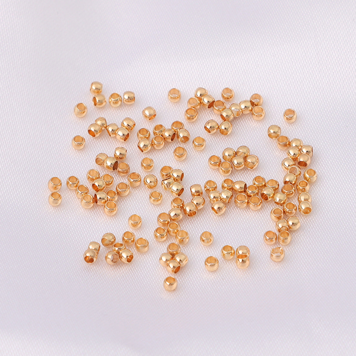 Wholesale 100pcs/Pack Gold Plated Metal Beads Jewelry Accessories