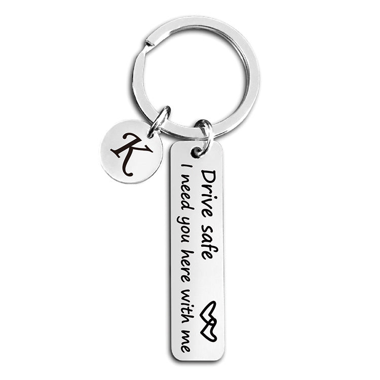 Wholesale Stainless Steel Love Driving Keychain