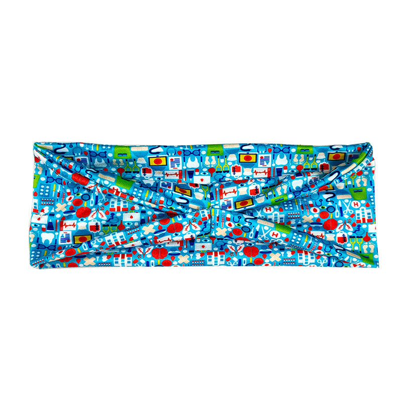 Wholesale Milk Silk Printing Medical Fabric Headband