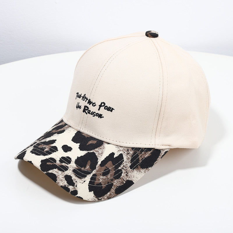 Gorras De Béisbol Con Estampado De Leopardo Bordado De Algodón Al Por Mayor