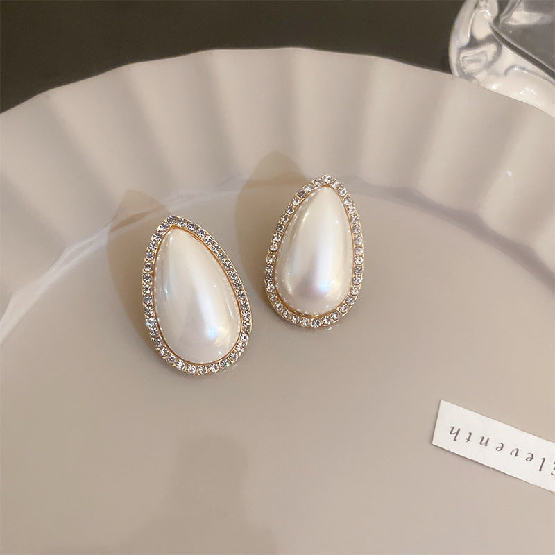 Wholesale 925 Silver Pin Vintage Earrings Pearl