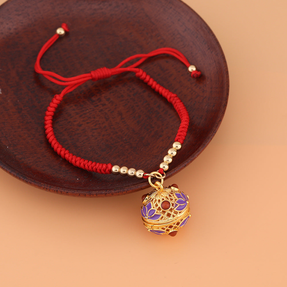 Wholesale Antique Enamel Diffuser Copper Bracelet