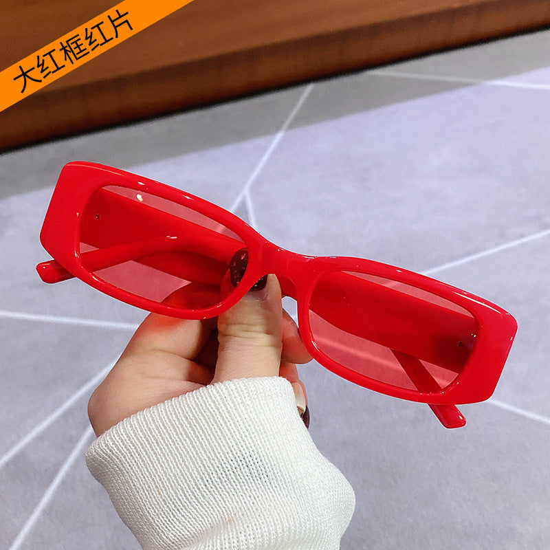 Wholesale PC Square Small Frame Colored Fruit Jelly Sunglasses