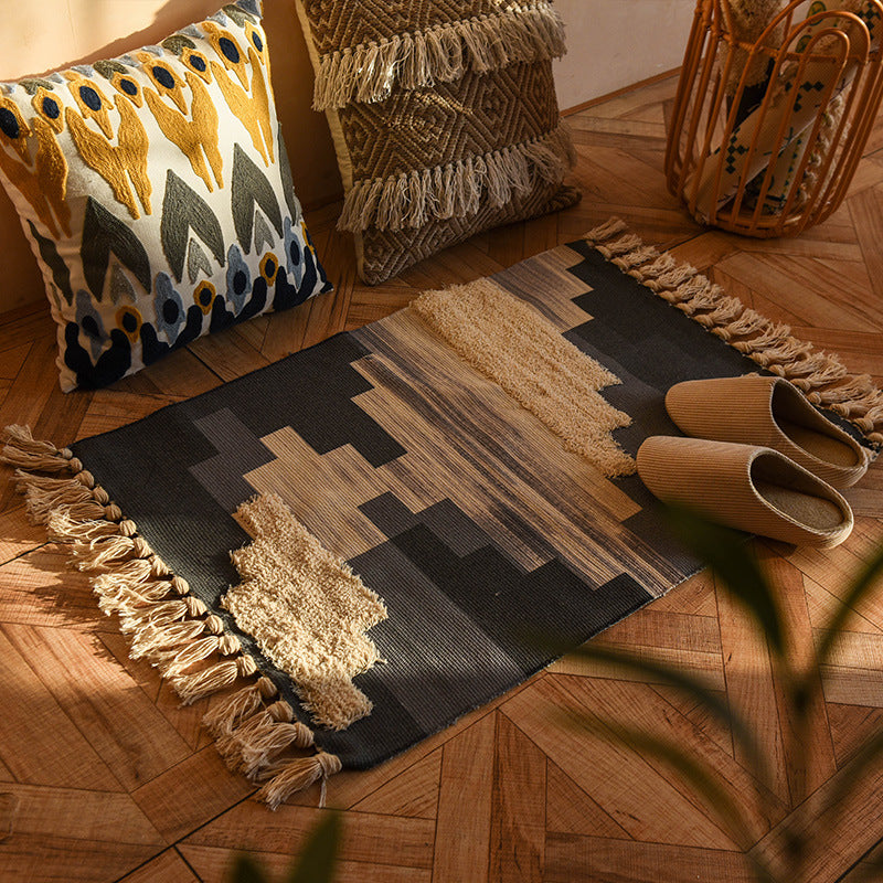 Wholesale Cotton and Linen Tassel Woven Floor Mats