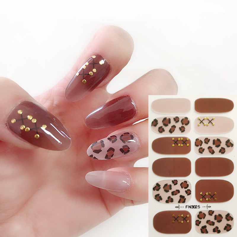 Wholesale Plastic Leopard Nail Art Stickers