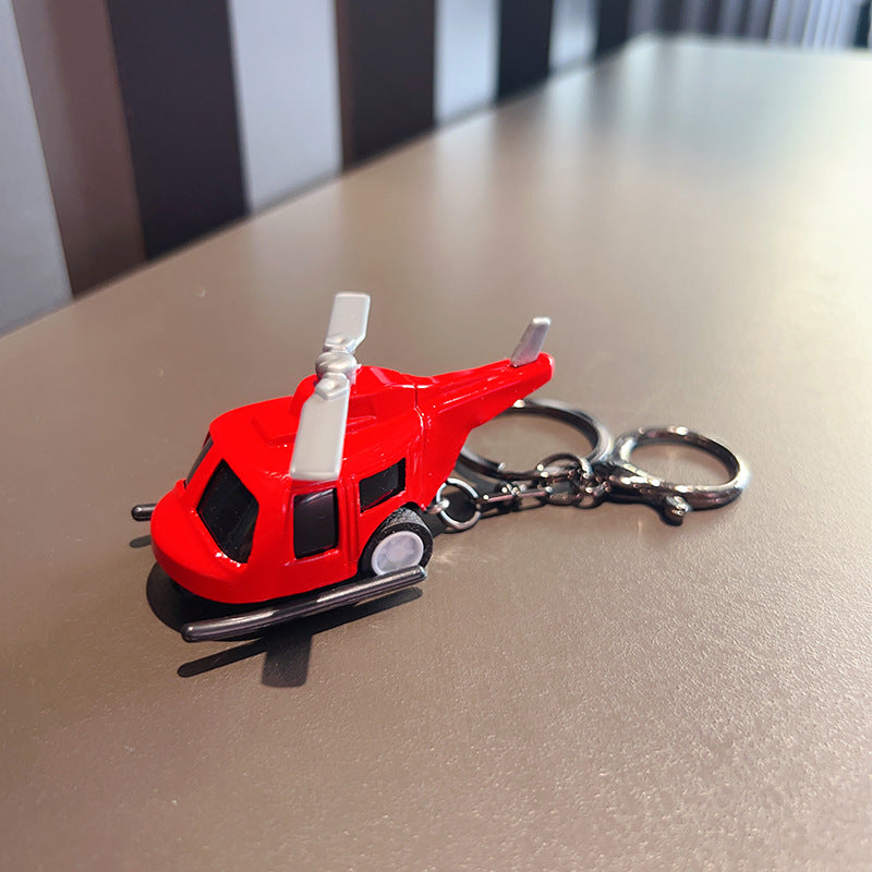 Wholesale Zinc Alloy Pull Back Small Airplane Toy Key Chain